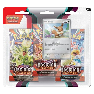 Obsidian Flames: Eevee 3-Pack Blister